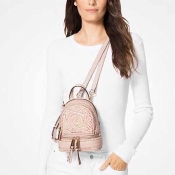 Authentic MK Rhea Rose Mini Backpack - Picture 4 of 4